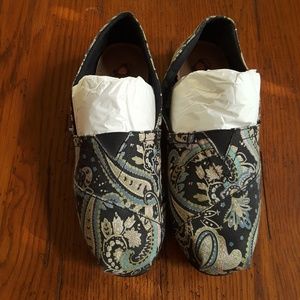 BOBS Paisley print canvas slip on shoes